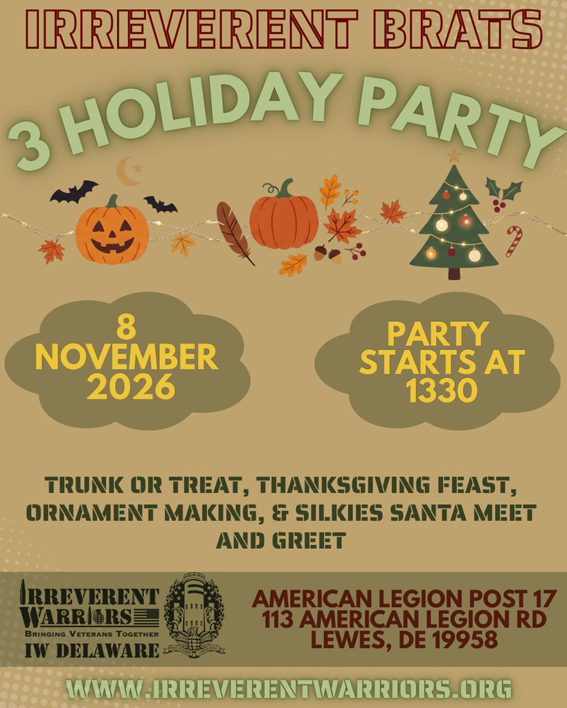 3 Holiday Party - hosted by irreverent Brats flyer