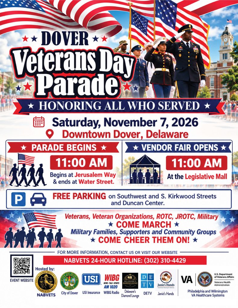Dover Veterans Day Parade 2026 details